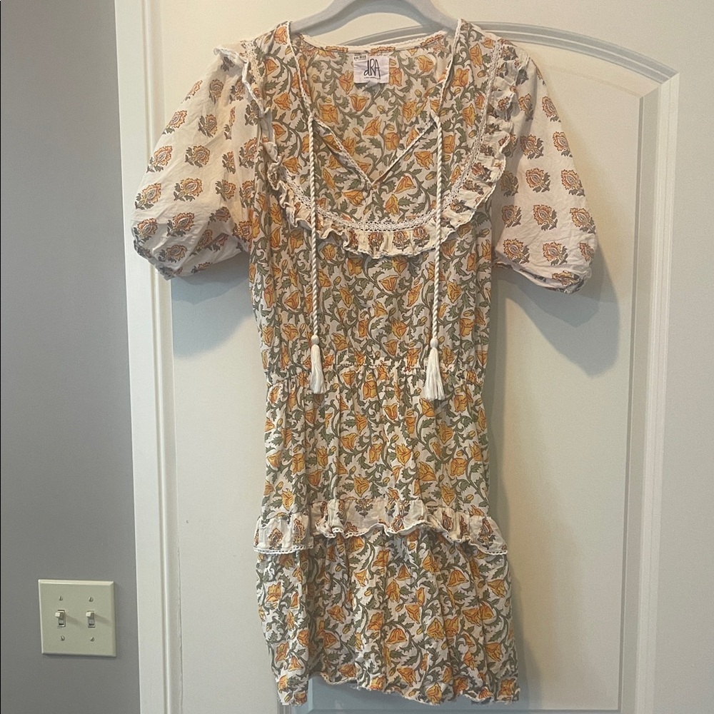 Boho Floral Dress with Ruffle Details
